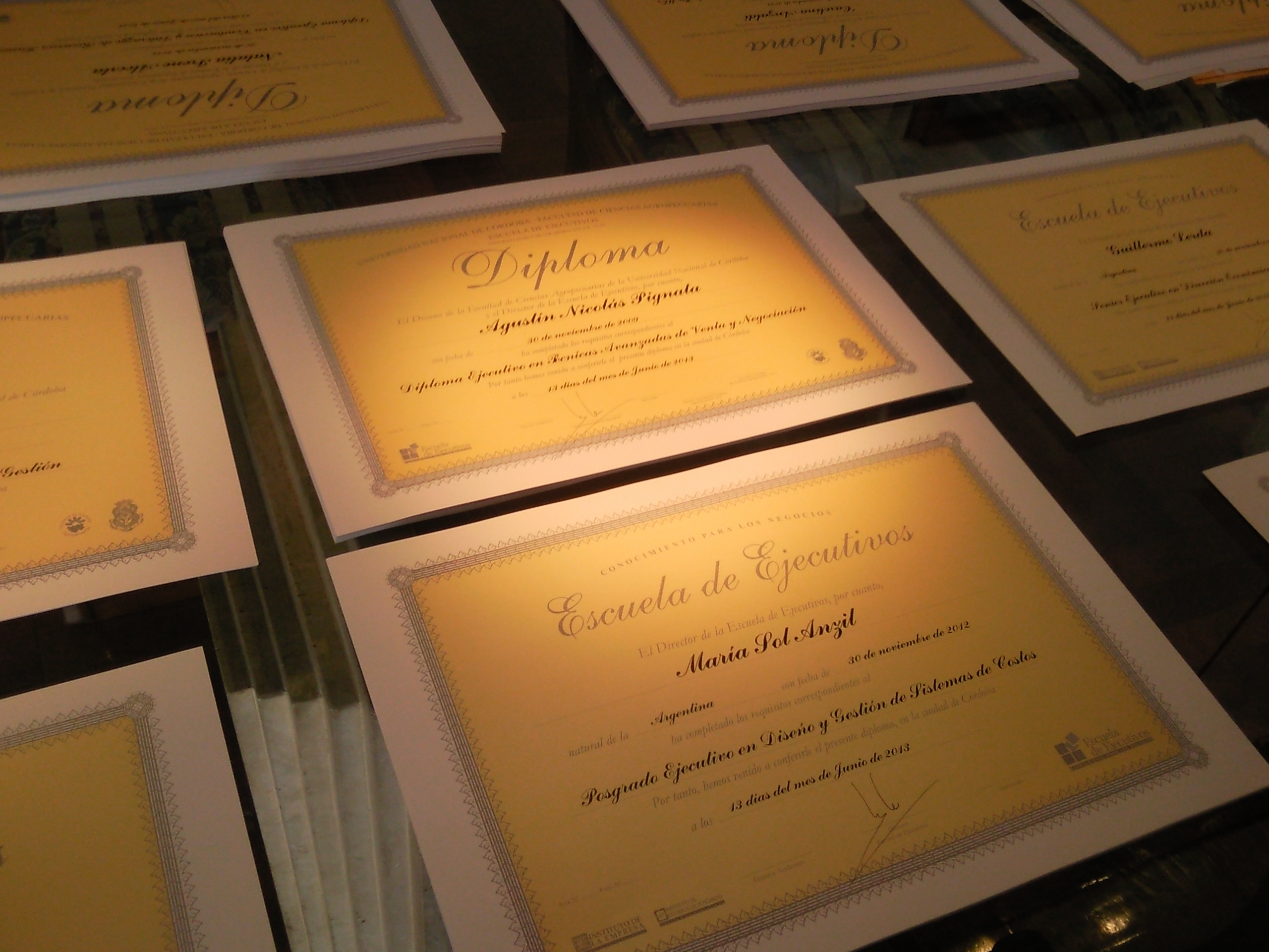 Diplomas de la Escuela de Ejecutivos